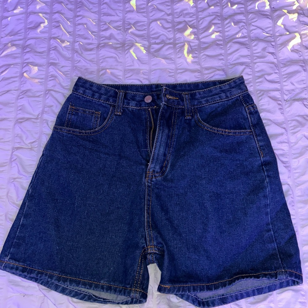SHEIN Dark Blue Jean Shorts